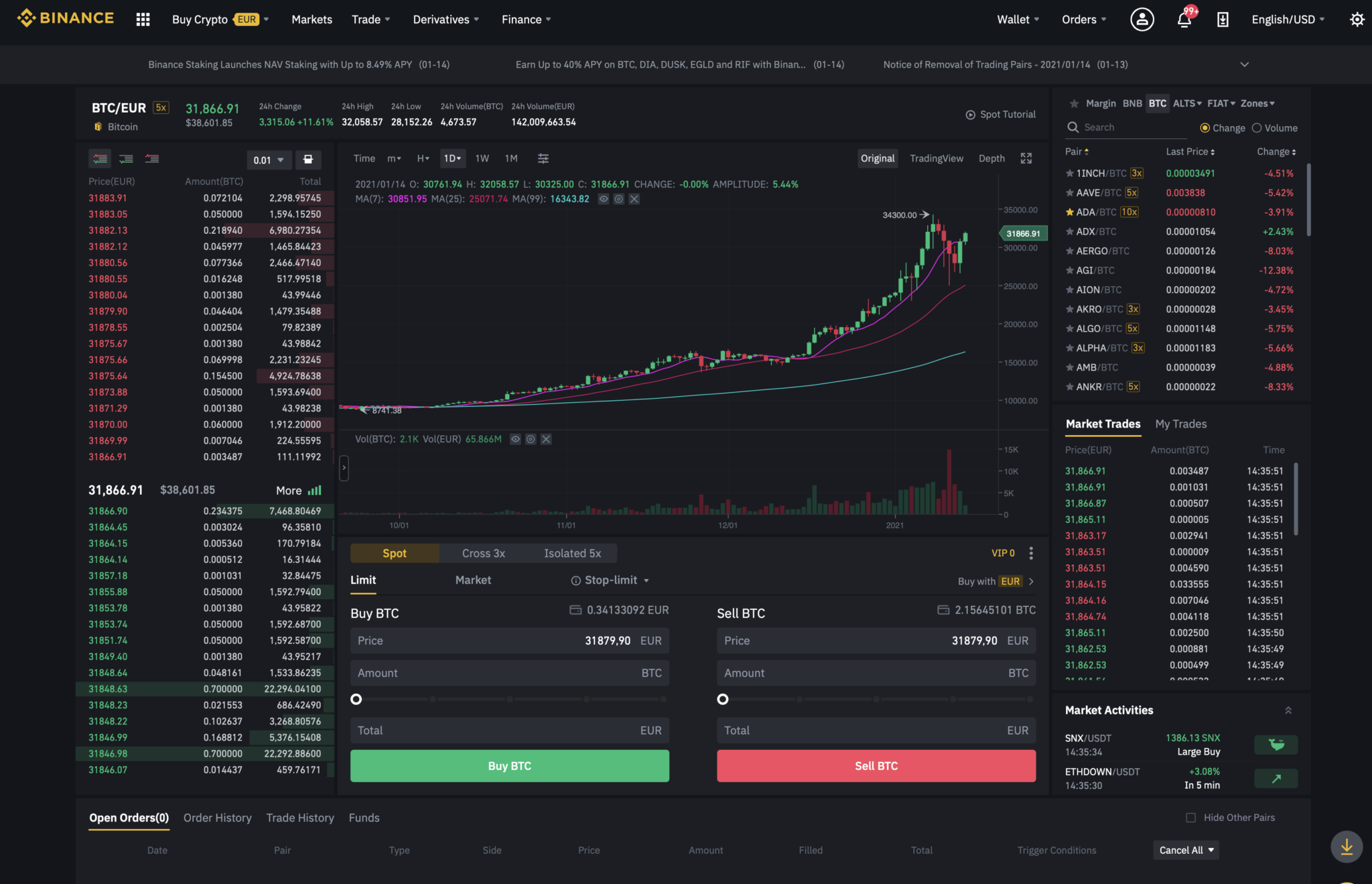 Coinbase Interface - Best Exchange to Trade Altcoins 2020 ...