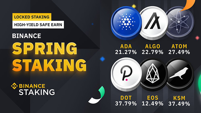 Binance With Attractive Spring Interest Rates For Ada Eos Dot And Others Block Builders Net