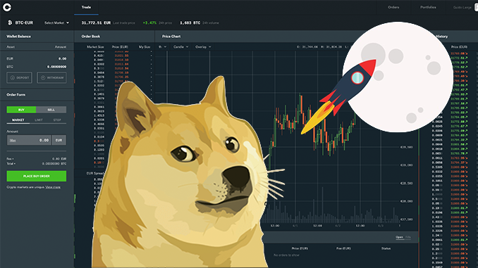 dogecoin add to coinbase